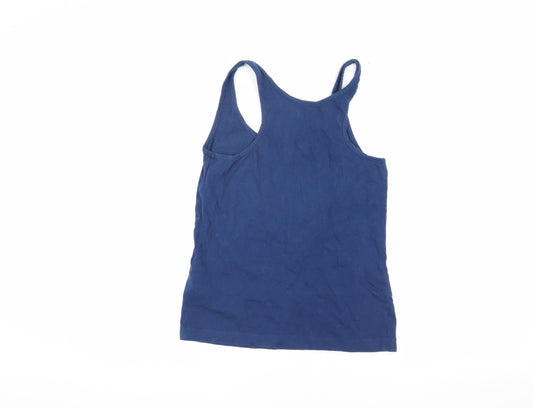 Adidas Unisex Blue Tank Top S - Gym & Training Logo