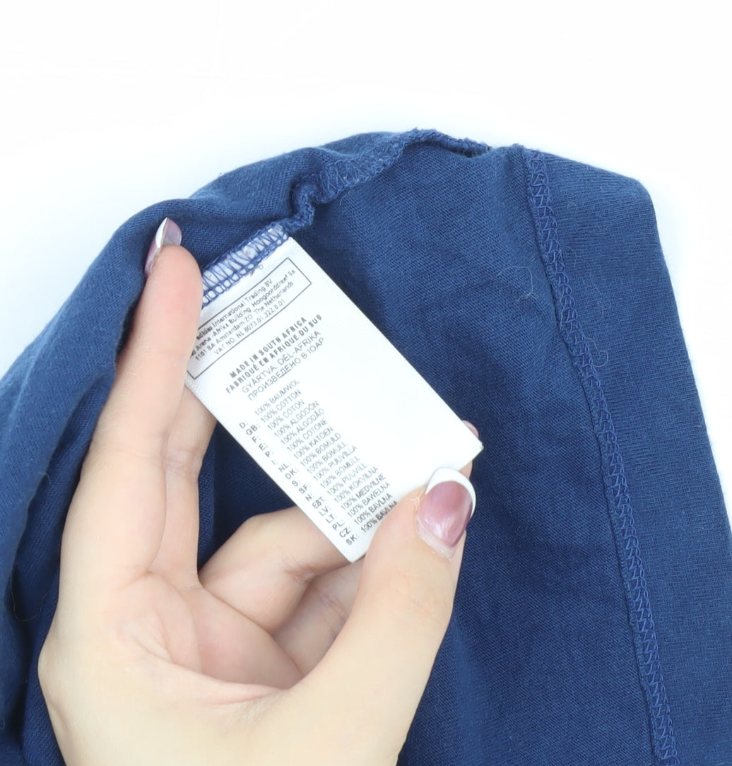 Adidas Unisex Blue Tank Top S - Gym & Training Logo