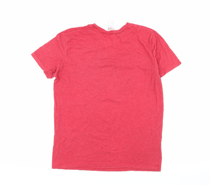 Marvel Men’s Deadpool Red Graphic Tee Medium