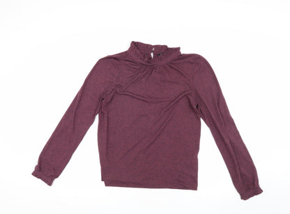 Soaked in Luxury Women's Purple Blouse, Size S, High Neck