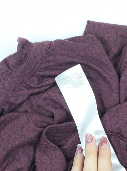 Soaked in Luxury Women's Purple Blouse, Size S, High Neck