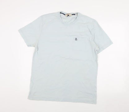 Penguin Men's XL White Cotton Crew Neck T-Shirt