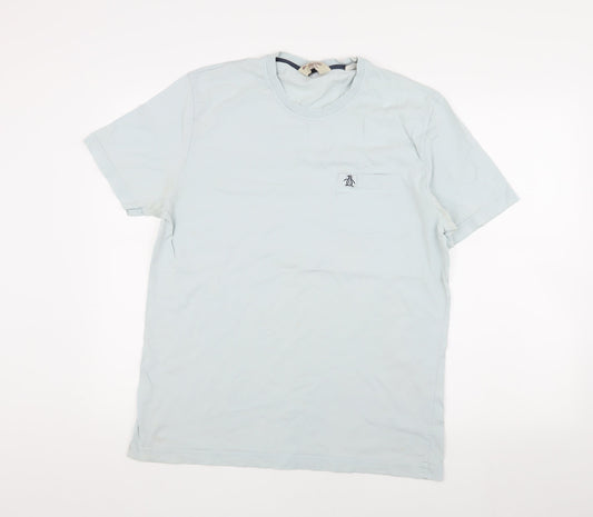 Penguin Men's XL White Cotton Crew Neck T-Shirt