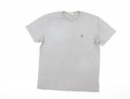 Penguin Men's Grey L Crew Neck T-Shirt