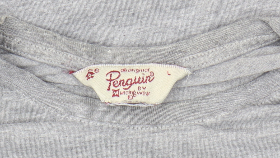 Penguin Men's Grey L Crew Neck T-Shirt