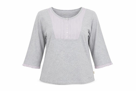 Womens UK Size 16 Maine Grey Basic T-Shirt