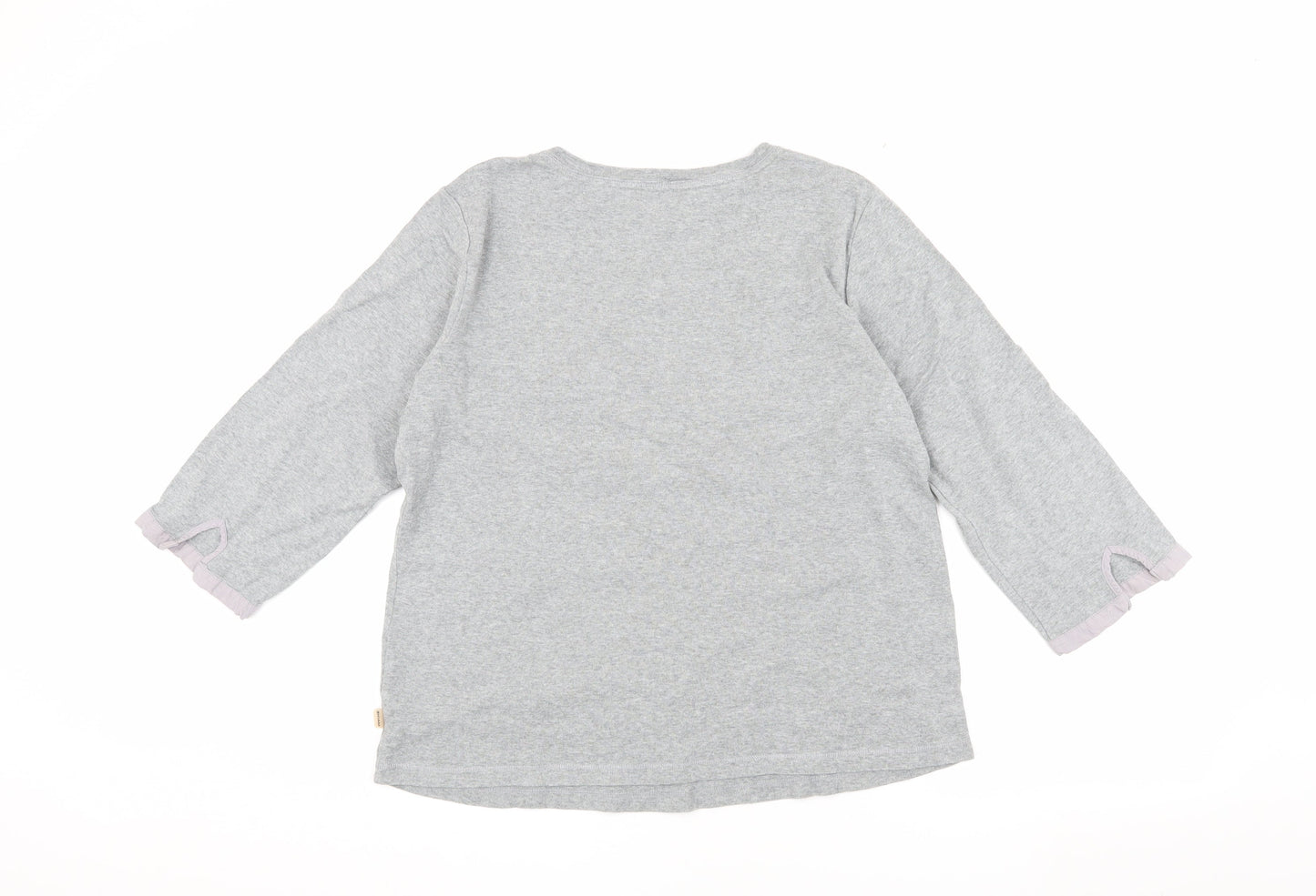 Womens UK Size 16 Maine Grey Basic T-Shirt