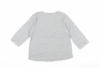 Womens UK Size 16 Maine Grey Basic T-Shirt