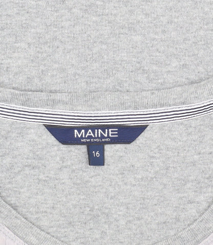 Womens UK Size 16 Maine Grey Basic T-Shirt