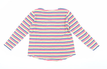 Womens UK Size L Country Rose Multicoloured Basic T-Shirt