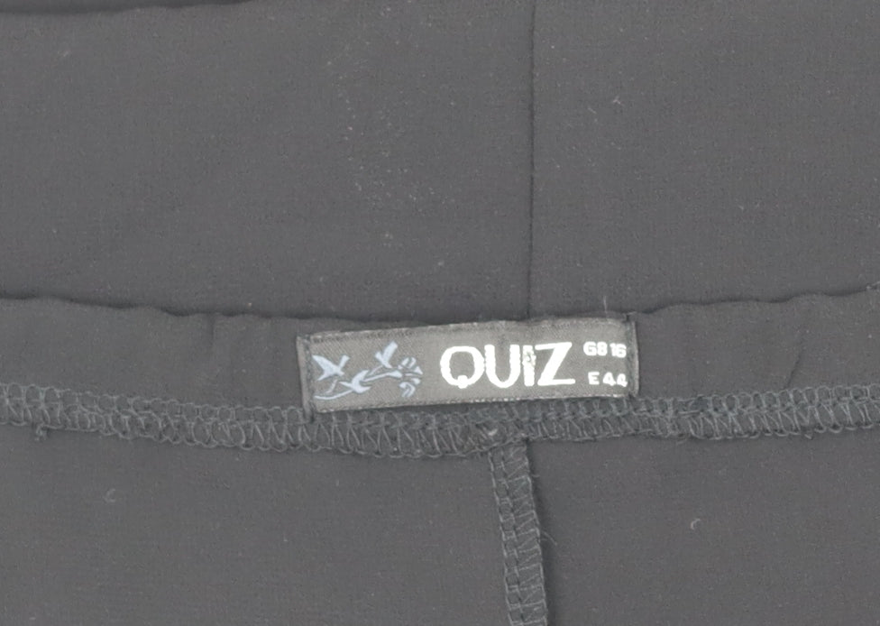 Quiz Women's Black Beaded Tank Top Size 16