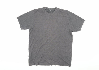 Jonnay Men's Grey S Crew Neck Jersey T-Shirt