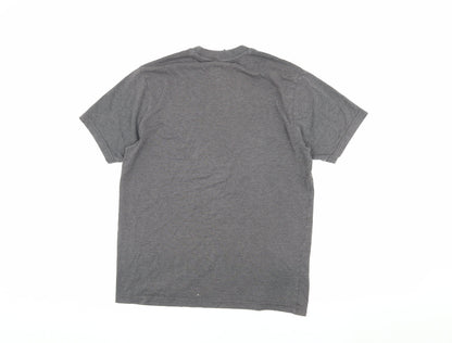 Jonnay Men's Grey S Crew Neck Jersey T-Shirt