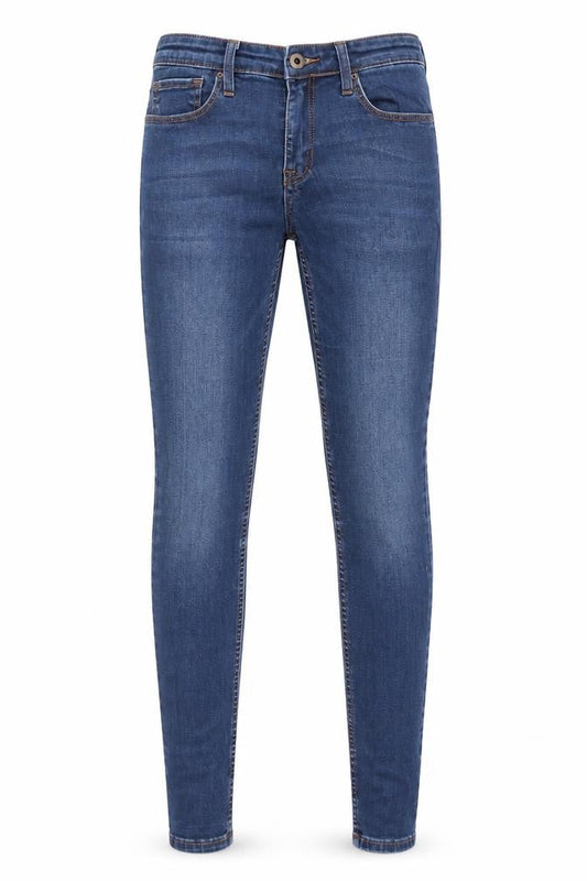 Jack Wills Womens Blue Skinny Jeans, Size 27, Medium Wash