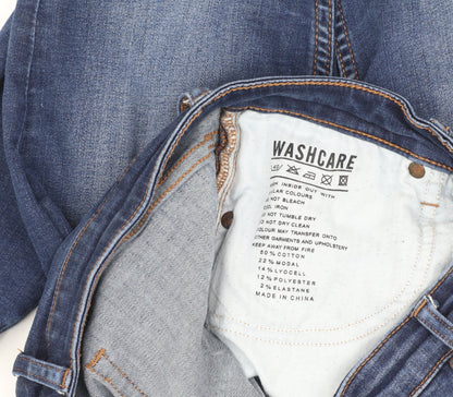 Jack Wills Men's Blue Skinny Jeans, Size 27, Medium Wash