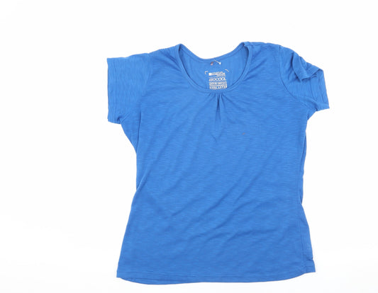 Mountain Warehouse Women's Blue T-Shirt, Size 12, Quick Dry
