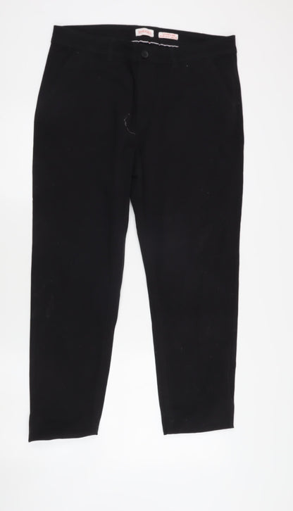 SoulCal & Co Men's Black Regular Fit Trousers - 34