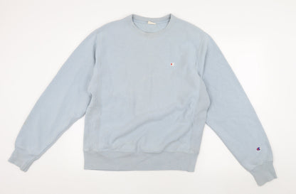 Mens UK Size S Champion Blue Pullover Sweatshirt
