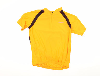 Unisex Yellow Zip Shirt Size L