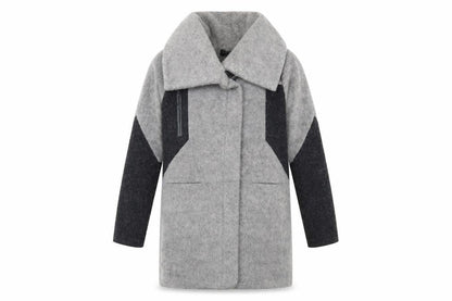 Womens UK Size 8 Label Lab Grey Overcoat