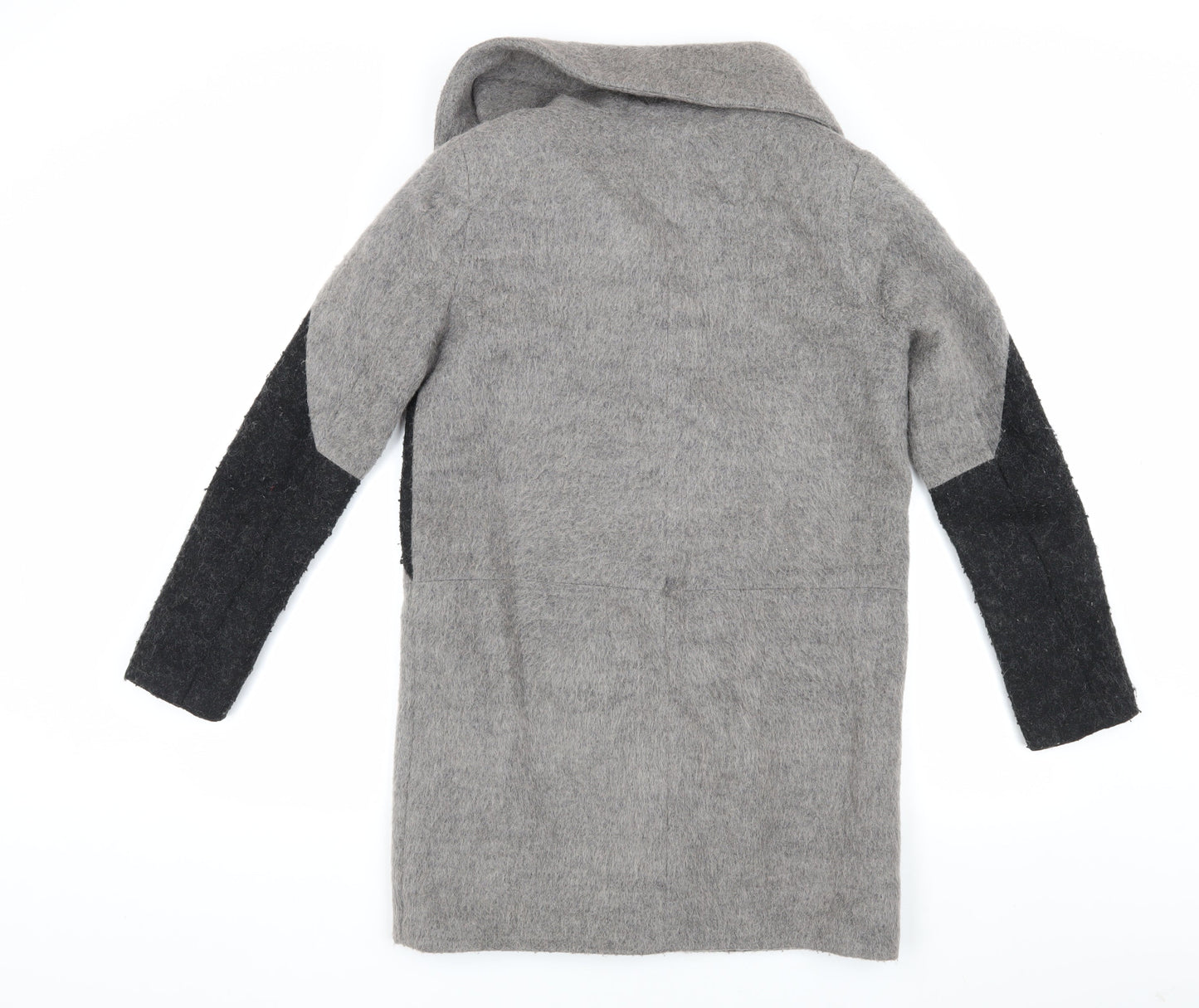 Womens UK Size 8 Label Lab Grey Overcoat