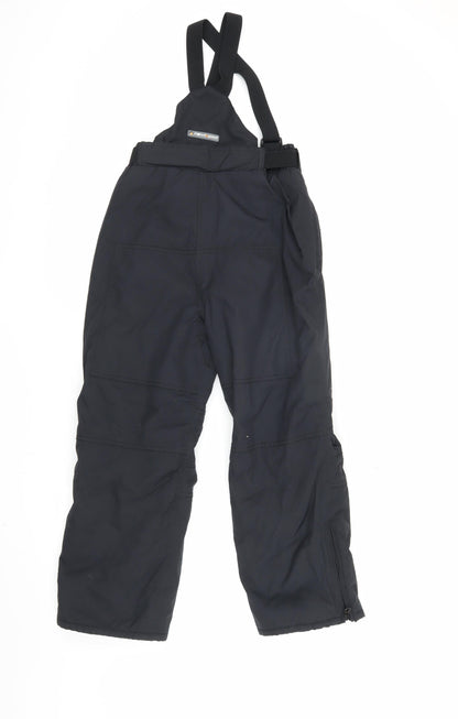 Nevisport Boys Black Snow Pants, Size 8 Years, Waterproof