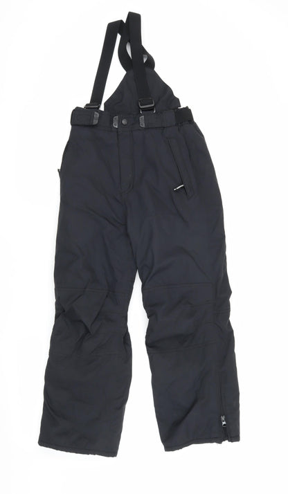 Nevisport Boys Black Snow Pants, Size 8 Years, Waterproof