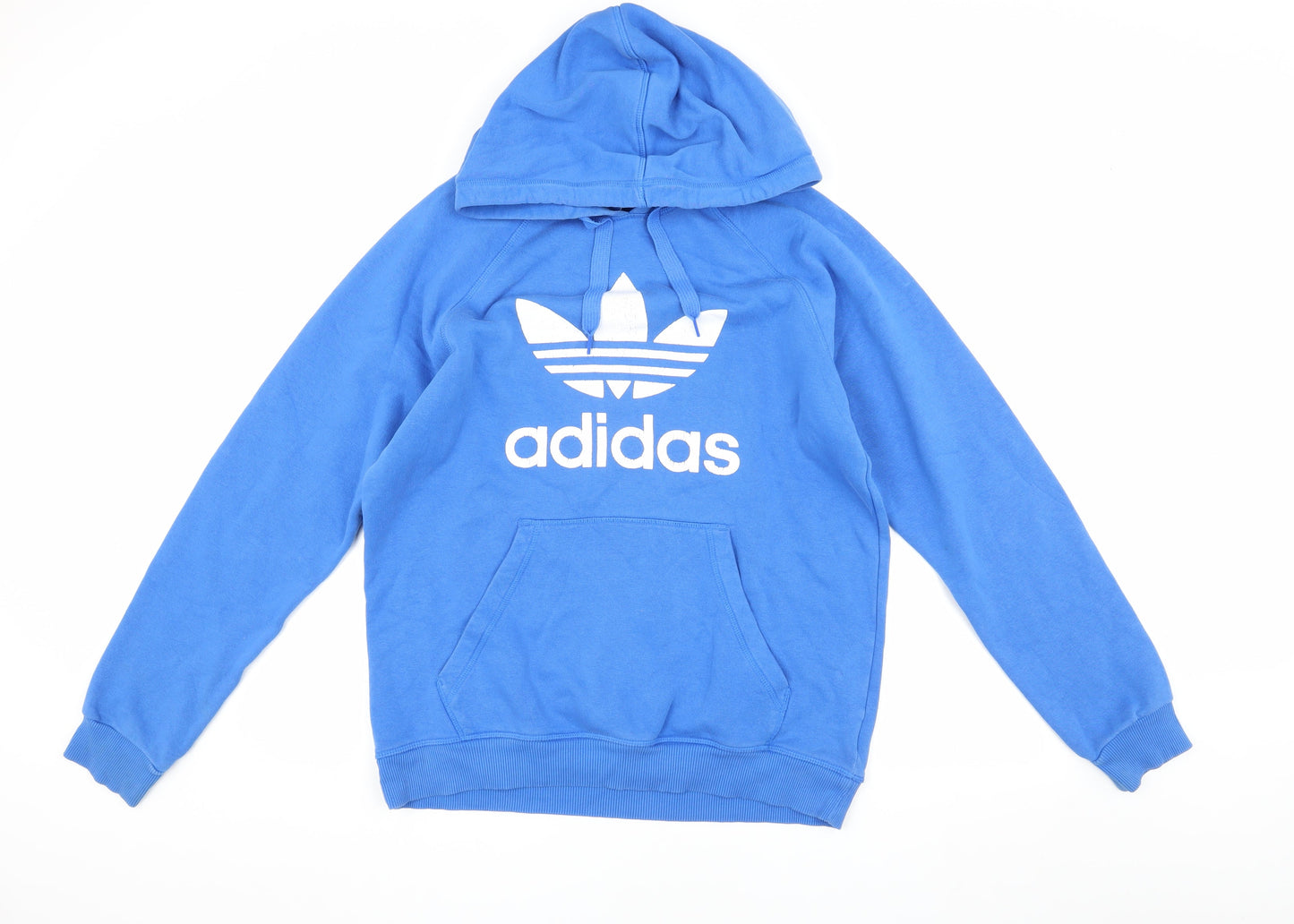 Adidas Men's Blue Pullover Hoodie M Logo Graphic
