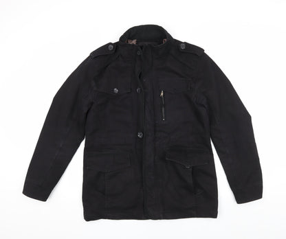 Zicac Men's Black Military Jacket XL Casual