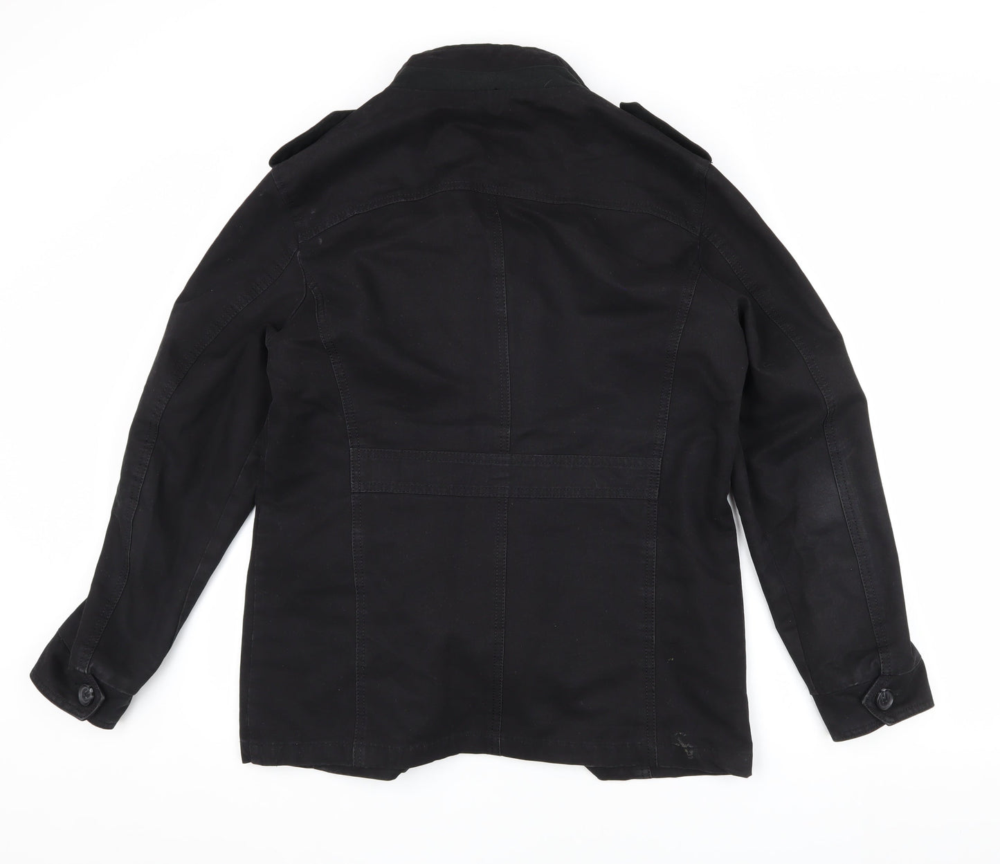 Zicac Men's Black Military Jacket XL Casual