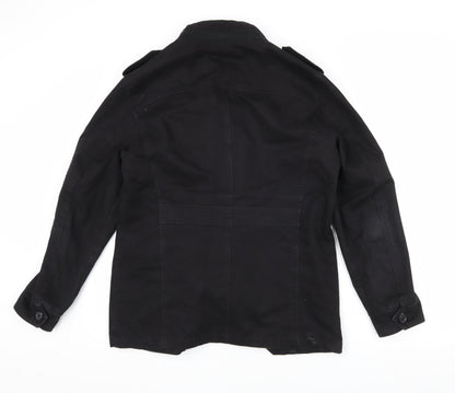 Zicac Men's Black Military Jacket XL Casual