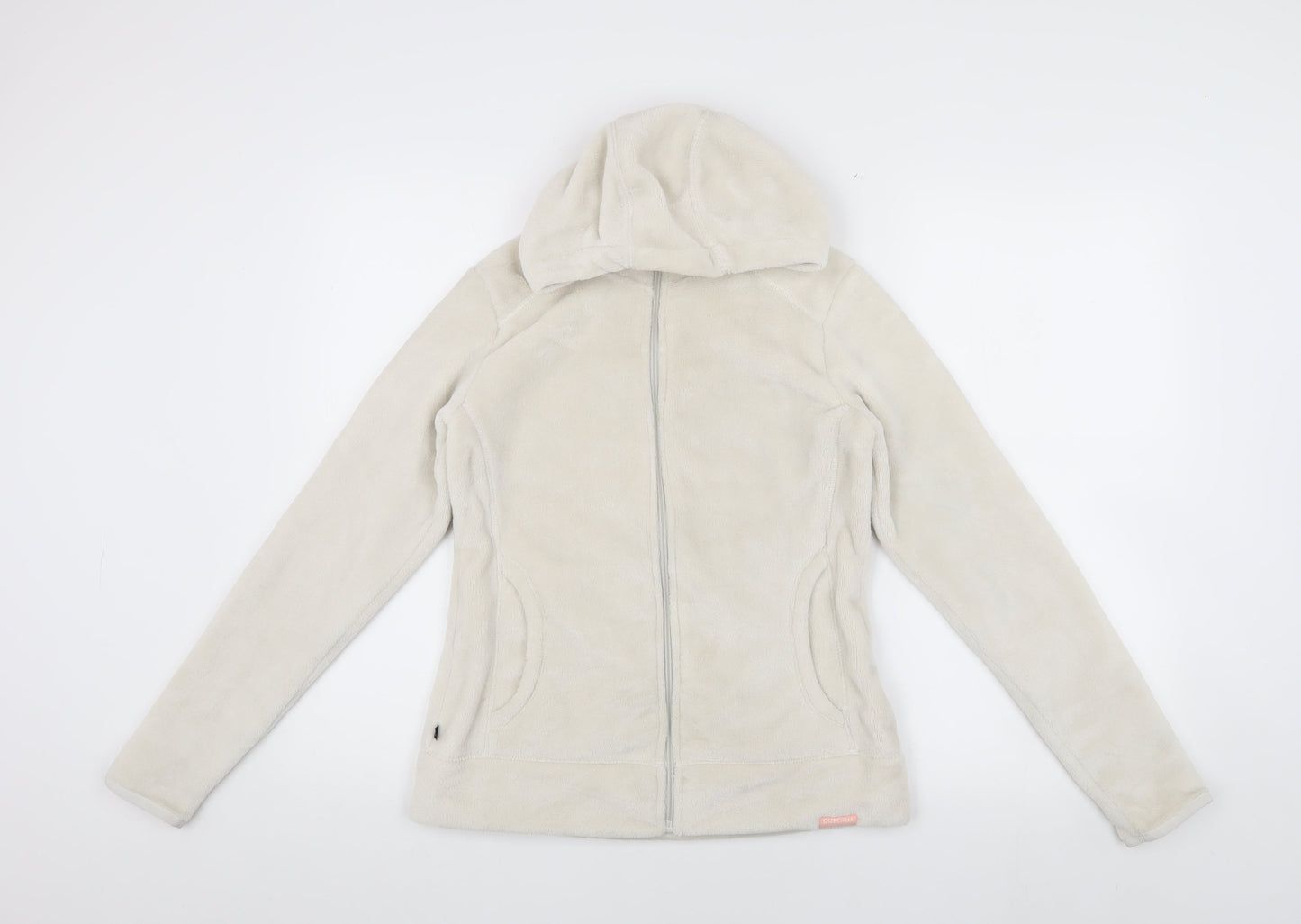 Decathlon Girls Ivory Fleece Hooded Jacket 12-13 Years