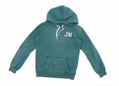 Womens UK Size 10 Jack Wills Green Pullover Hoodie