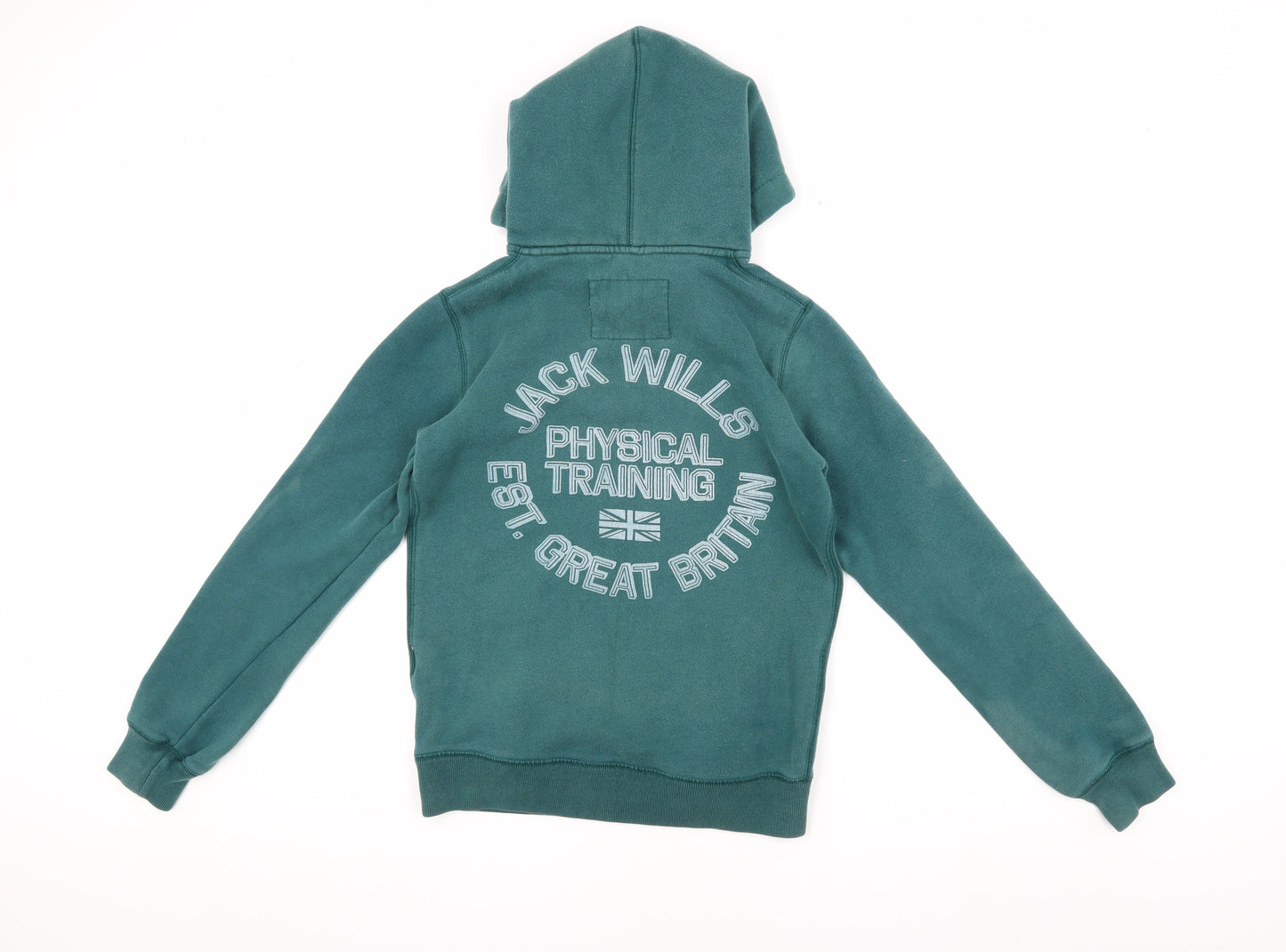 Womens UK Size 10 Jack Wills Green Pullover Hoodie