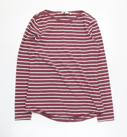 FatFace Women's Multicoloured Striped T-Shirt Size 8