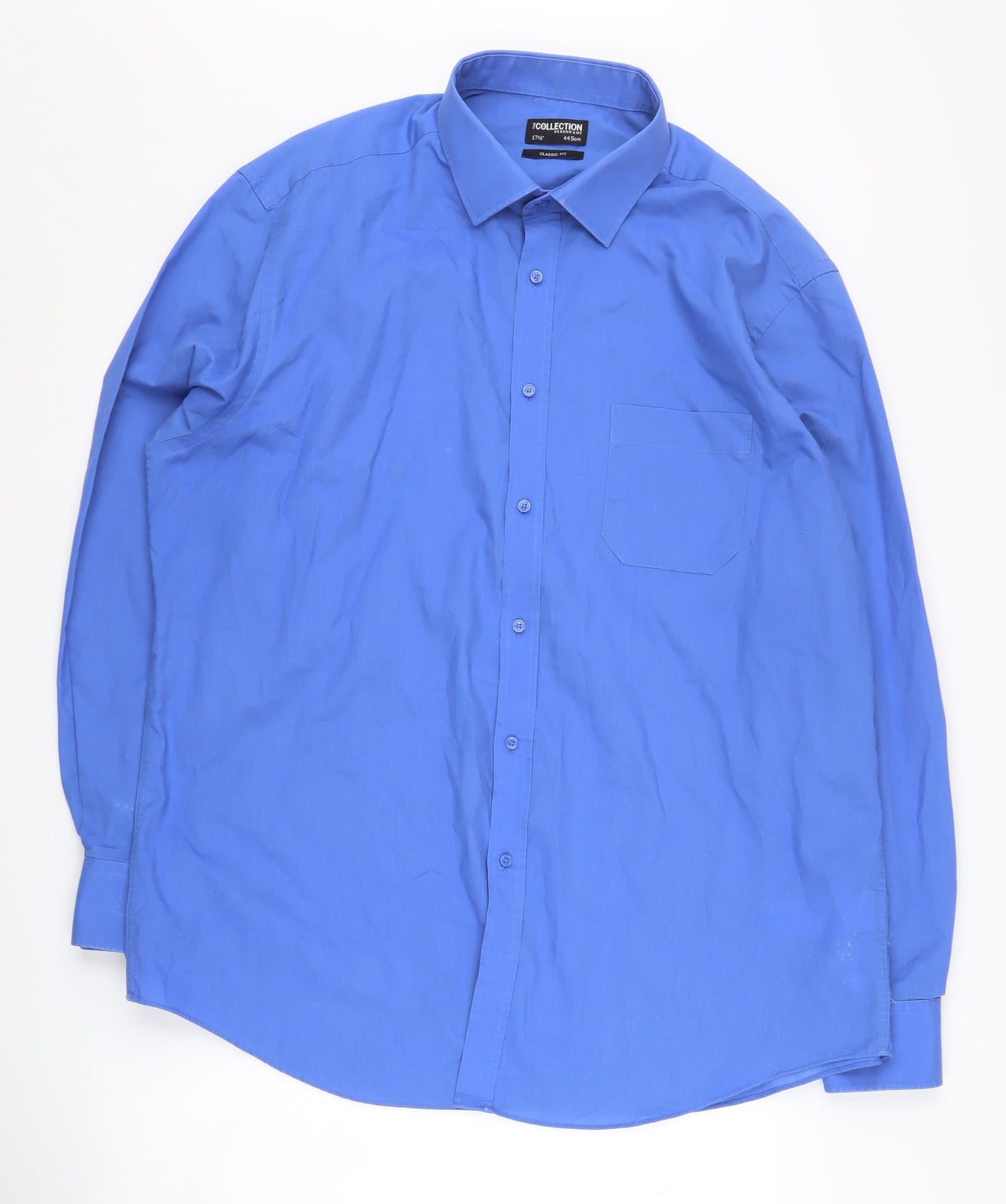 Debenhams Men's Blue Classic Fit Button-Up Shirt