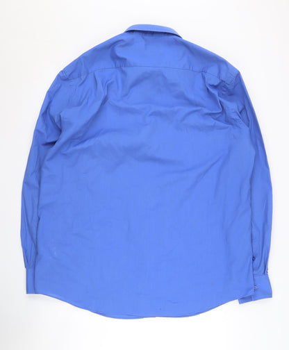 Debenhams Men's Blue Classic Fit Button-Up Shirt