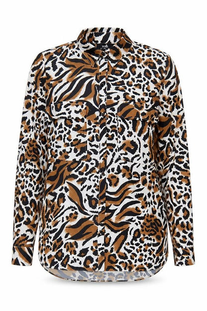 Womens UK Size 8 Wallis Multicoloured Basic Button-Up