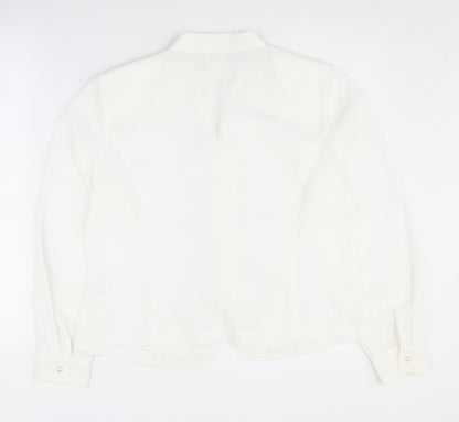 Womens UK Size 14 Eastex Regular White Suit Jacket