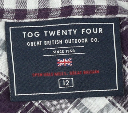 Womens UK Size 12 Tog Twenty Four Multicoloured Basic Button-Up