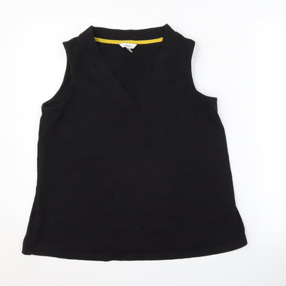 Womens UK Size 10 Joules Black Basic Tank
