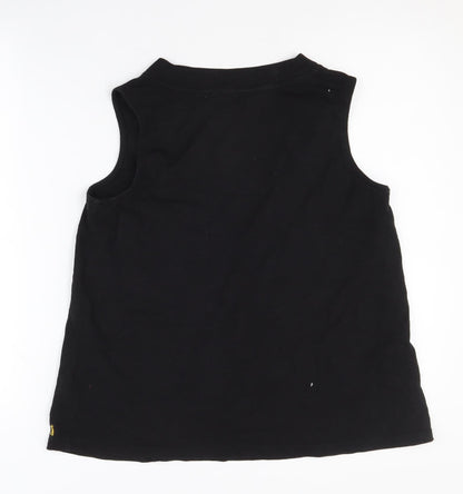 Womens UK Size 10 Joules Black Basic Tank