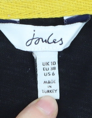 Womens UK Size 10 Joules Black Basic Tank