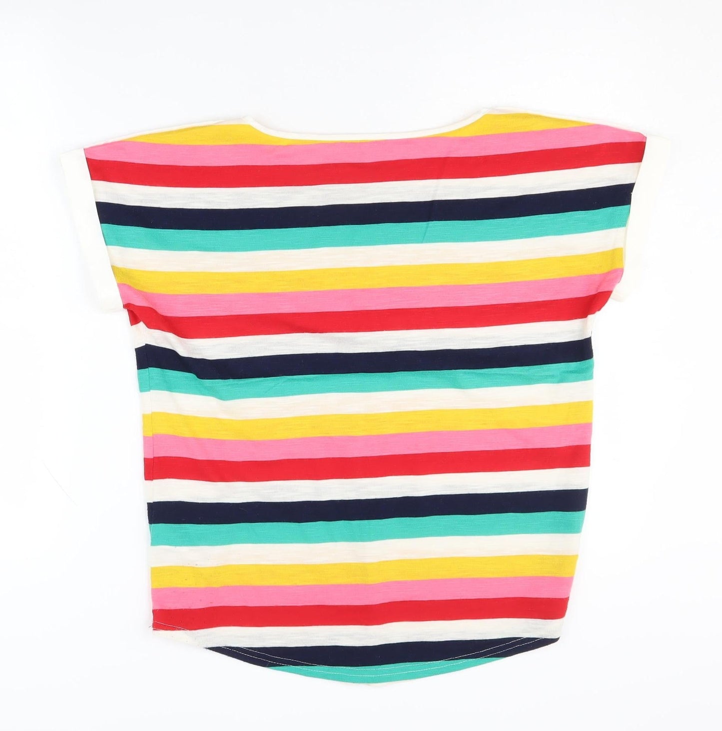 Womens UK Size S Oasis Multicoloured Basic T-Shirt