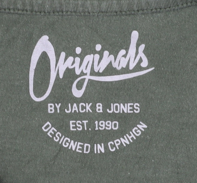 Mens UK Size L JACK & JONES Green  T-Shirt
