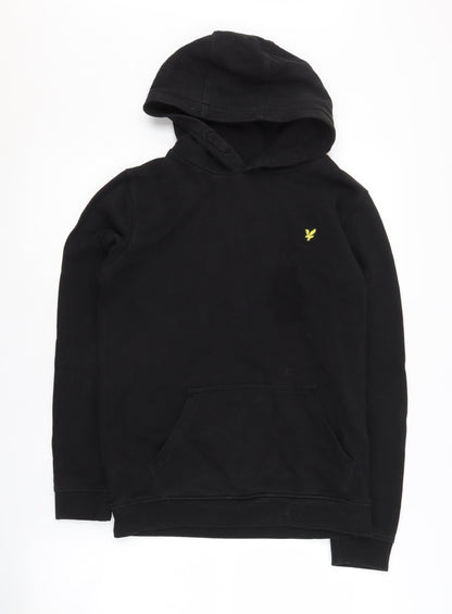 Lyle & Scott Boys Black Pullover Hoodie, 12-13 Years