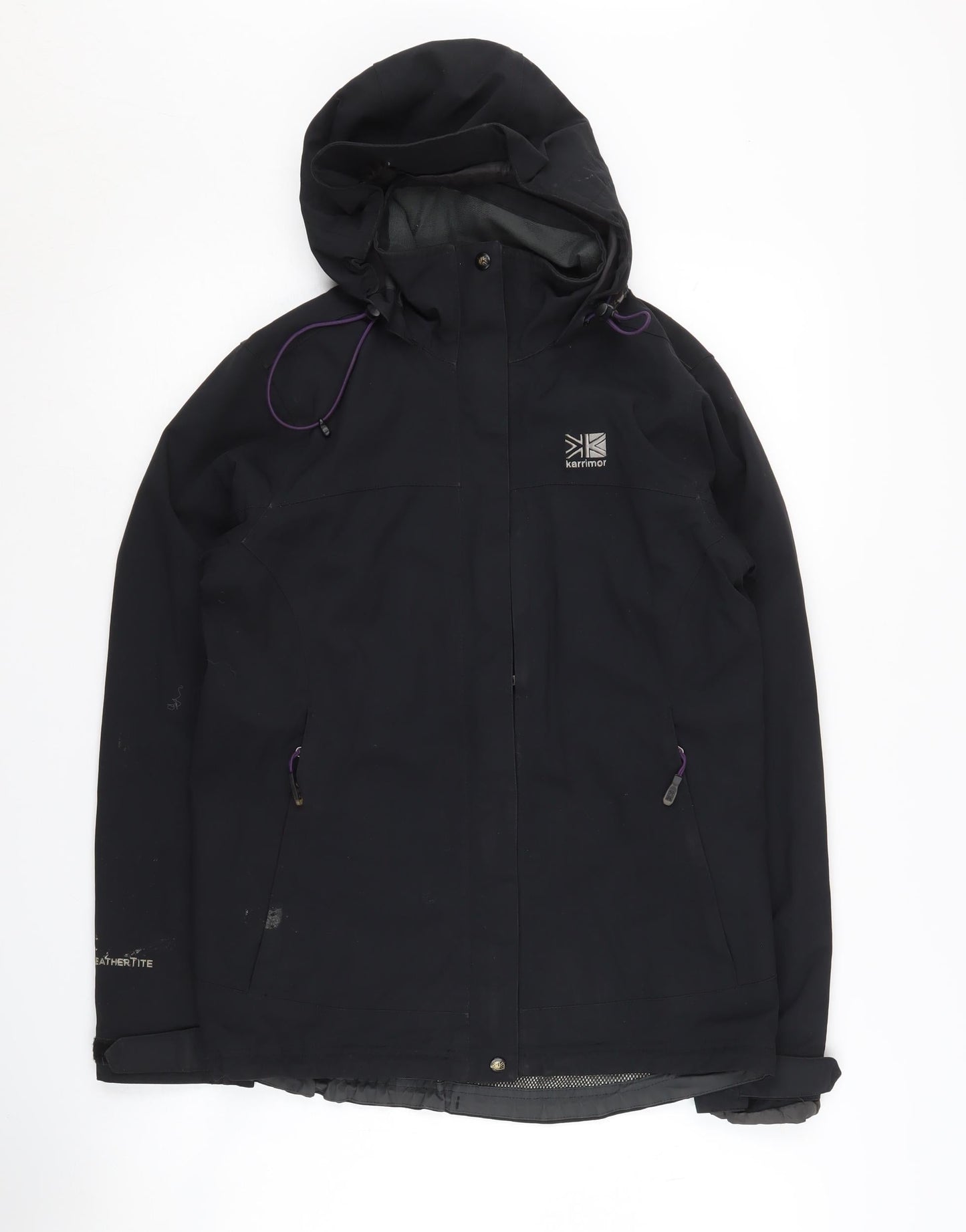 Karrimor Women's Black Waterproof Hooded Jacket Size 8