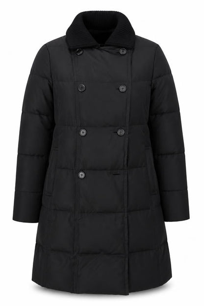 Womens UK Size M DKNY Black Puffer Jacket