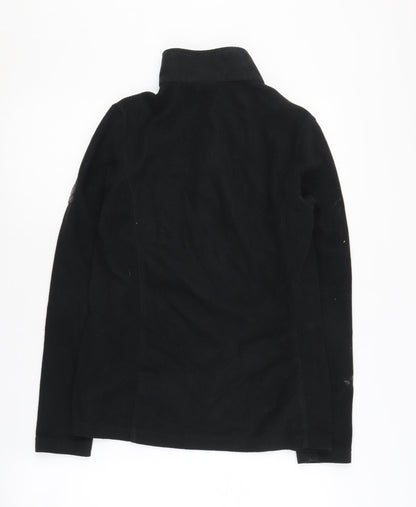 TOG24 Women's Black Fleece Sweatshirt, Size 8, 1/4 Zip