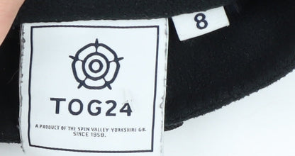 TOG24 Women's Black Fleece Sweatshirt, Size 8, 1/4 Zip